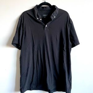Mens black polo